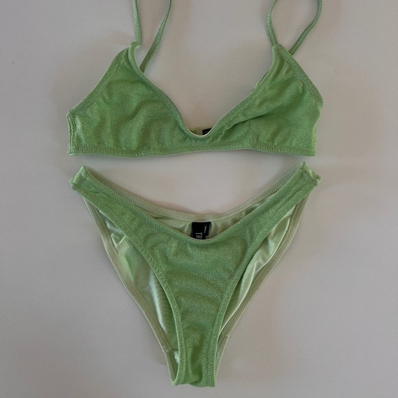 Triangl Maia Bikini - Lime Sparkle Maia - Picture 2 of 4